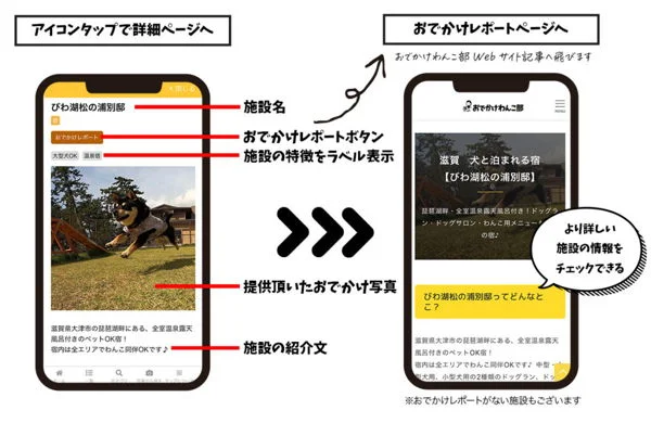 おでわんMAPのPWA対応スマートフォン表示