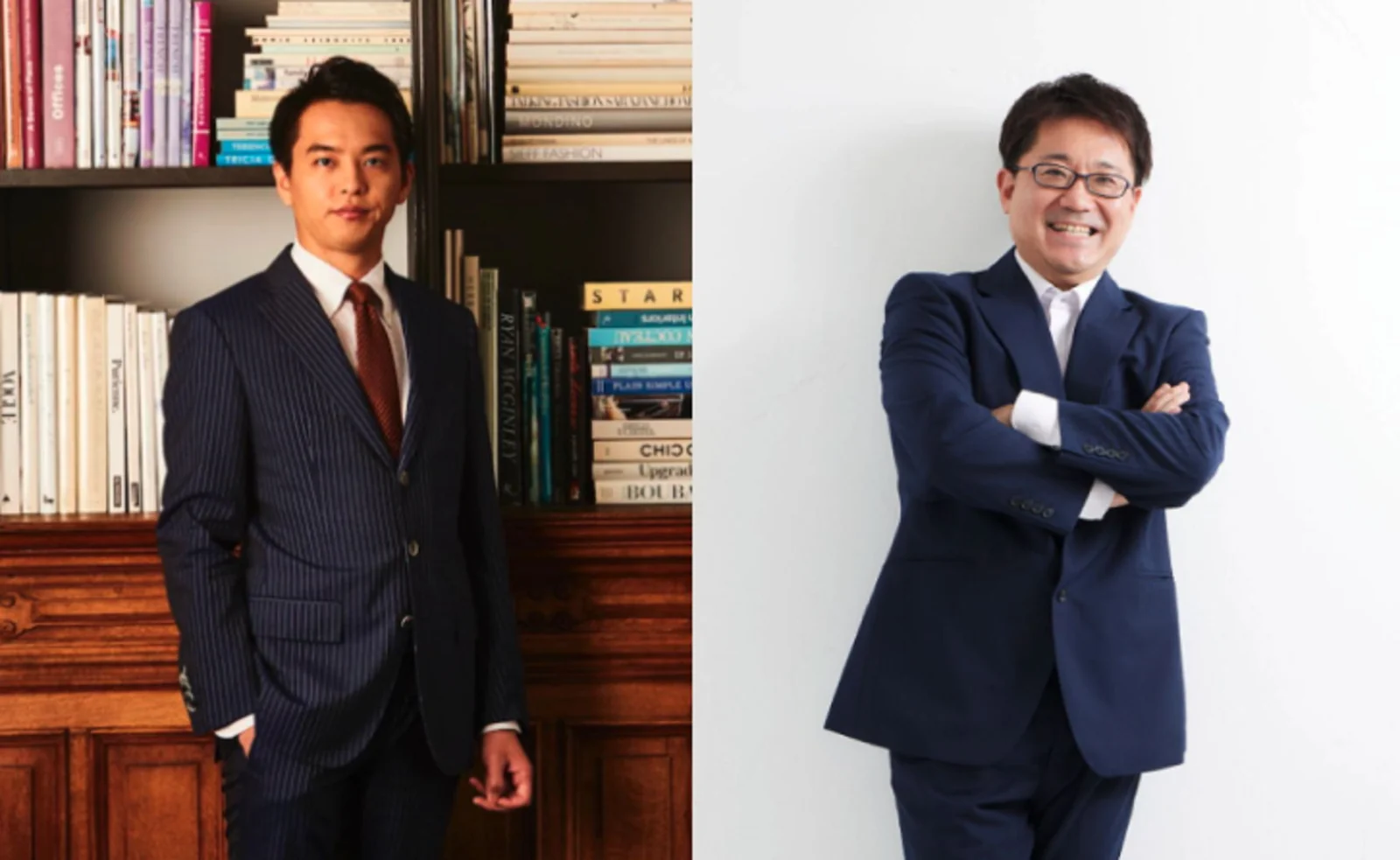(左側)渡部恒郎、(右側)加藤幹也